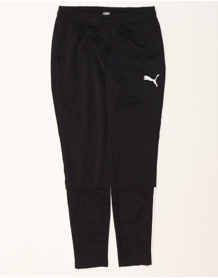 Calça de treino masculina Puma médio preto colorblock poliéster