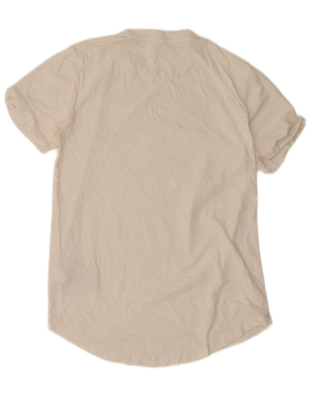 Camiseta masculina Calvin Klein de algodão branco médio
