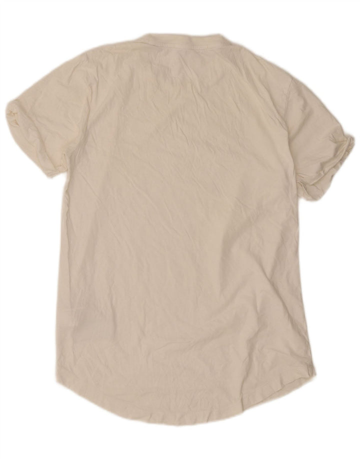 Camiseta masculina Calvin Klein de algodão branco médio