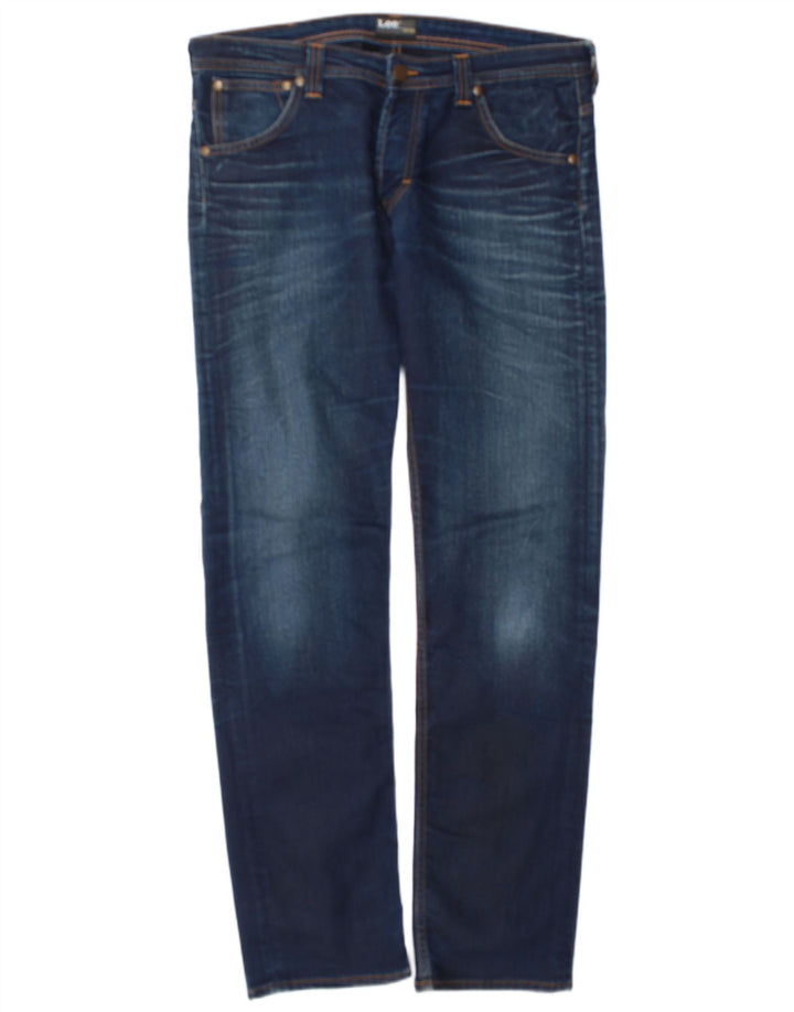 Lee Mens Powell Slim Jeans W36 L34 Azul Marinho Algodão
