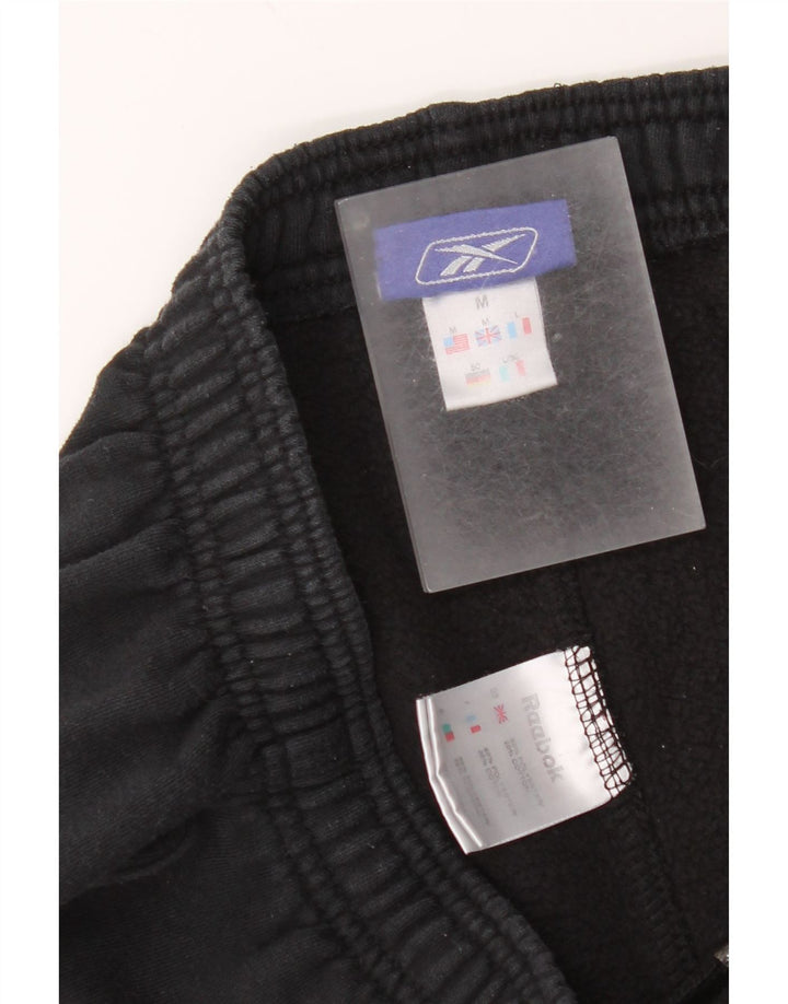 Reebok Mens Calças de treino Joggers Médio Preto Poliéster