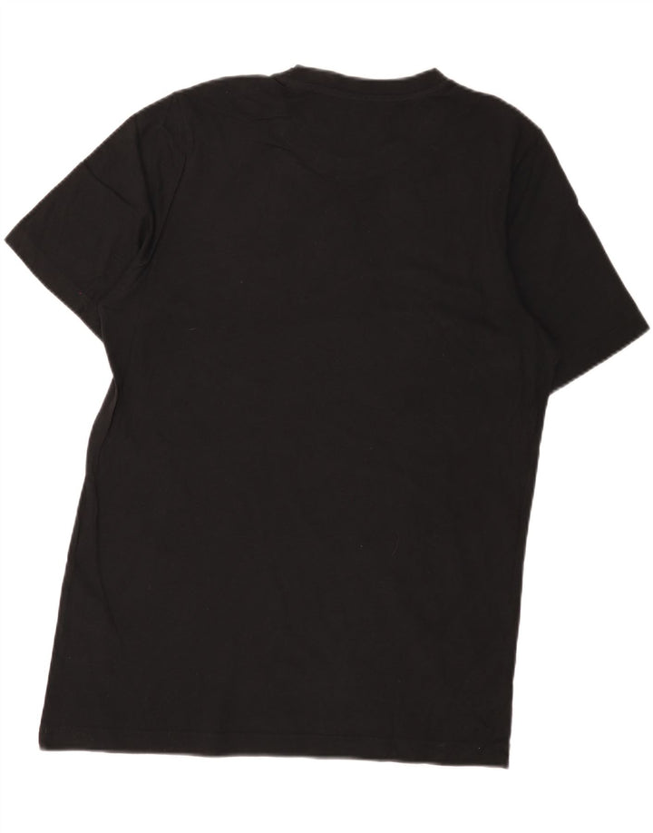 Adidas Mens Graphic T-Shirt Top Médio Algodão Preto