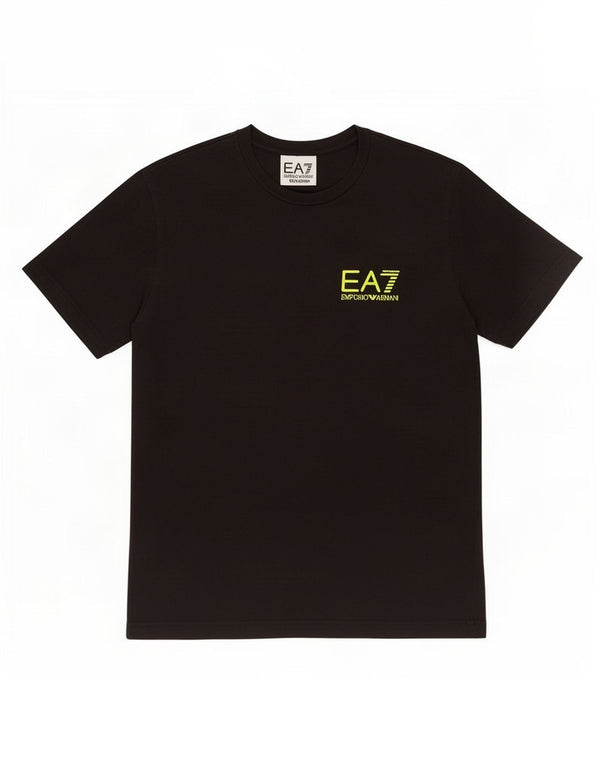 Camiseta masculina Emporio Armani gráfica grande algodão preto