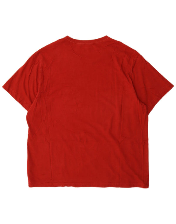 Camiseta masculina Eddie Bauer Top XL algodão vermelho