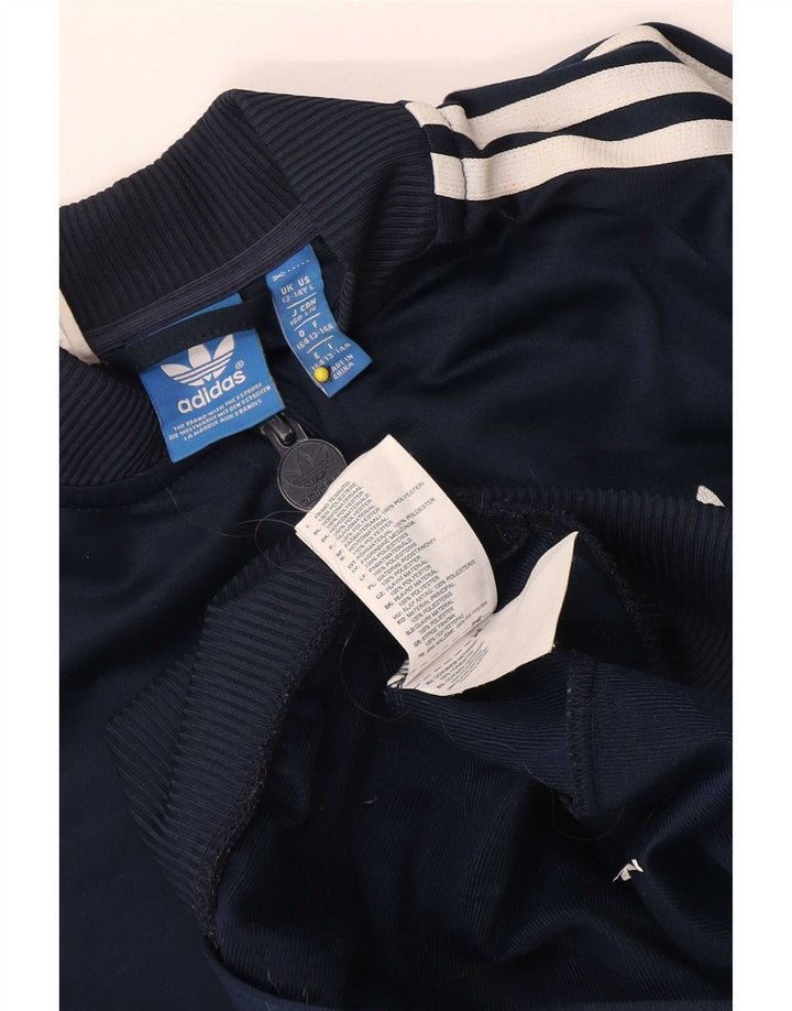 Casaco de treino Adidas menino 13-14 anos azul marinho poliéster