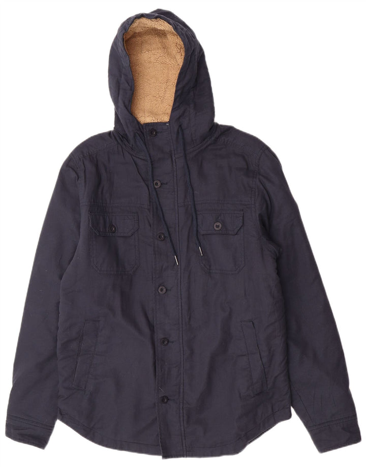 Jaqueta utilitária masculina Rip Curl com capuz Reino Unido 38 algodão azul marinho médio