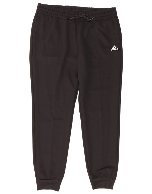 Calça de treino feminina Adidas Joggers UK 20/22 XL preto poliéster