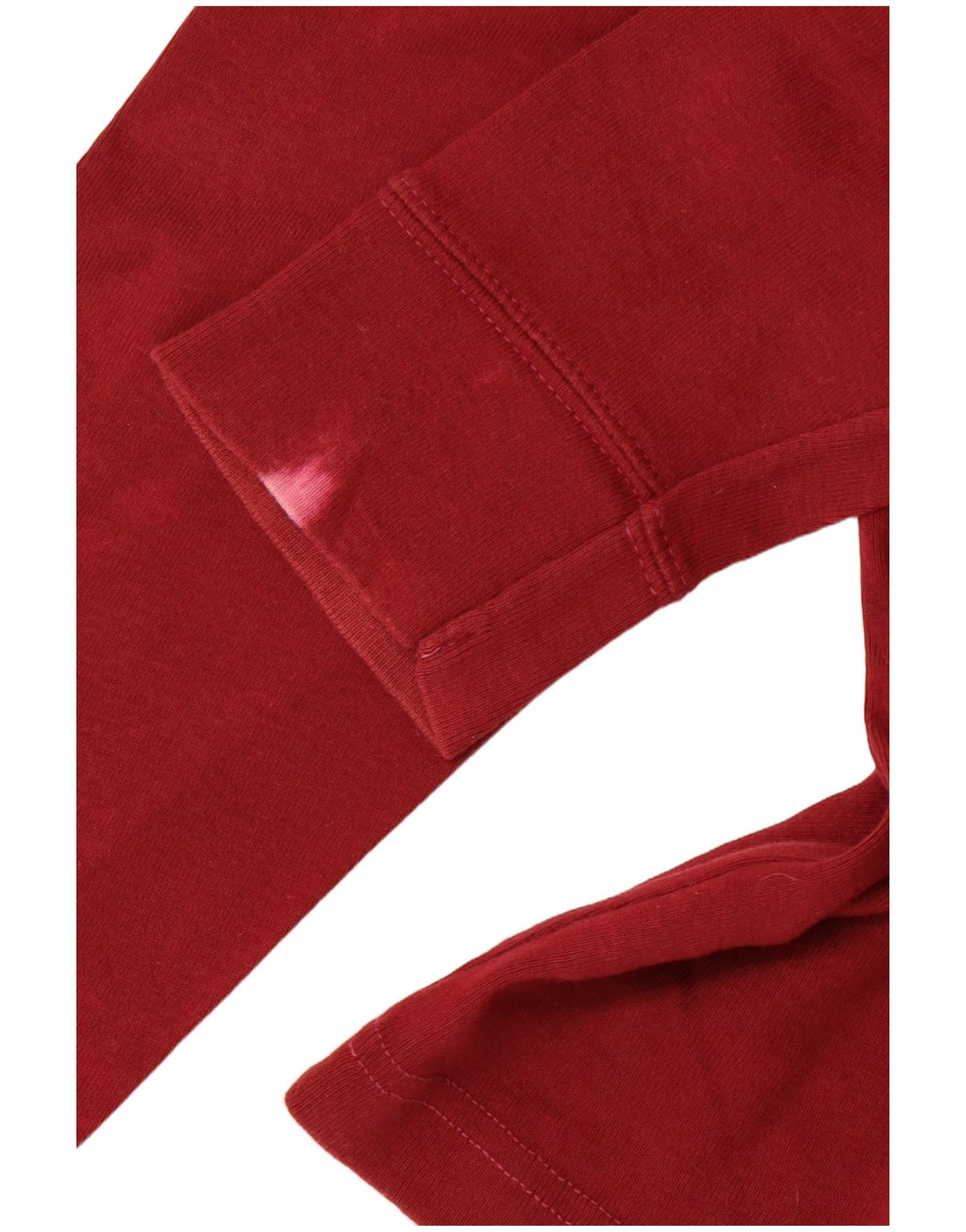 LEE Top feminino de manga comprida UK 16 grande algodão vermelho