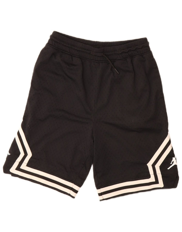 JORDAN Boys Sport Shorts 13-14 Years XL Black Polyester