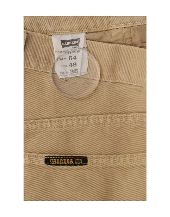Calça cargo masculina CARRERA reta IT 54 2XL W38 L33 algodão bege