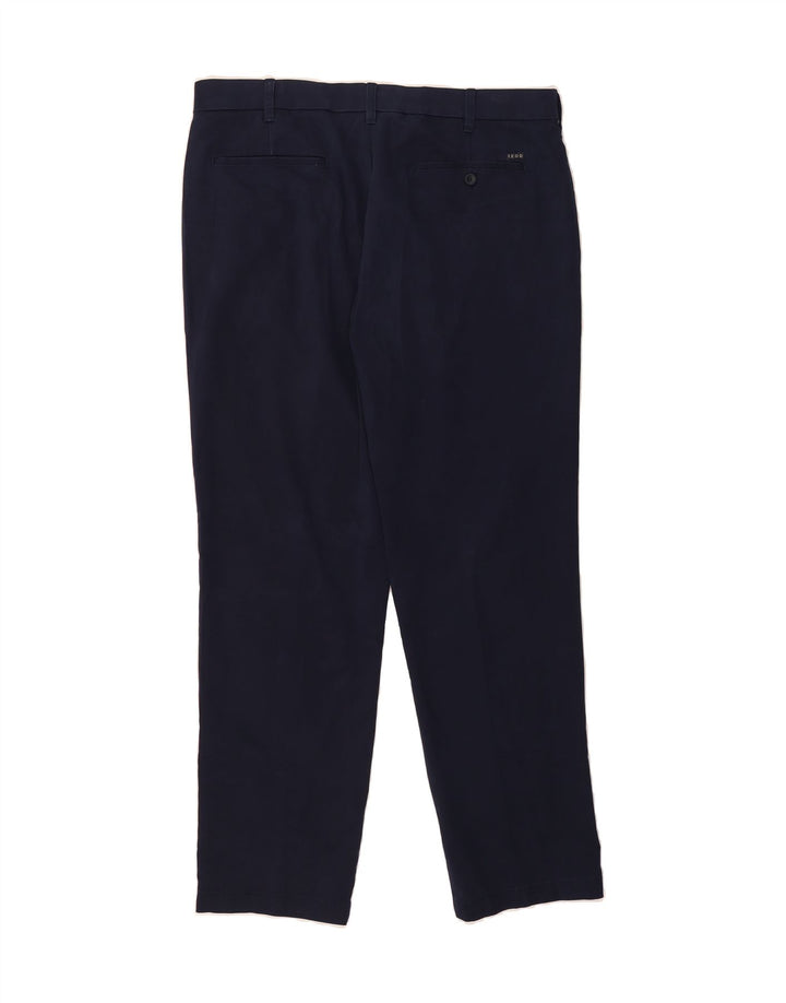 IZOD Mens Straight Chino Trousers W38 L32  Navy Blue Cotton Vintage Izod and Second-Hand Izod from Messina Hembry 