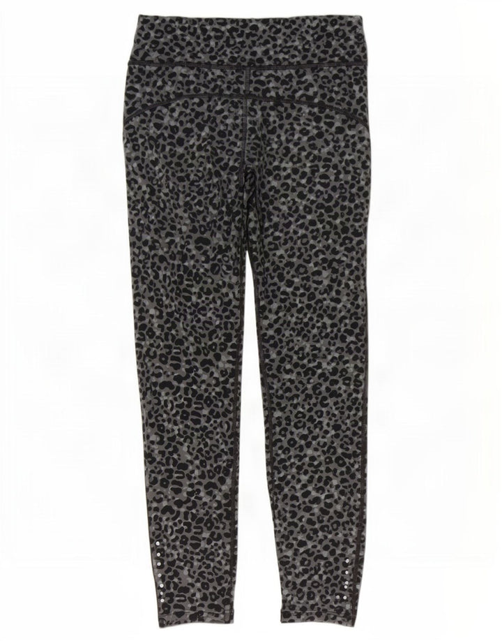 Leggings Nike Dri Fit UK 8 Pequenas Cinza Animal Print Poliéster