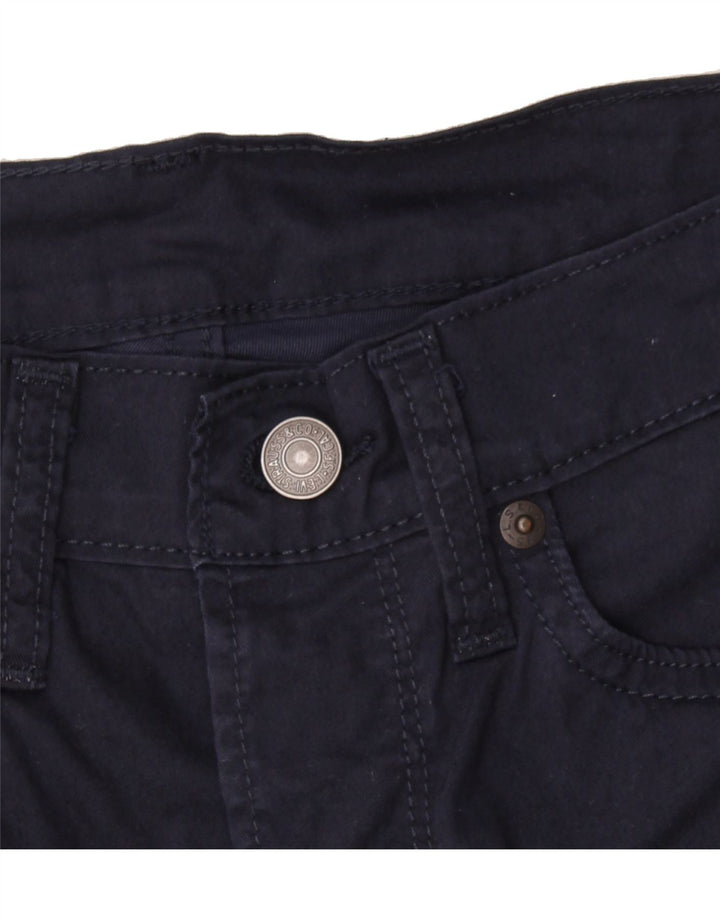 LEVI'S Womens Straight Casual Trousers W26 L25 Navy Blue Vintage Levi's and Second-Hand Levi's from Messina Hembry 