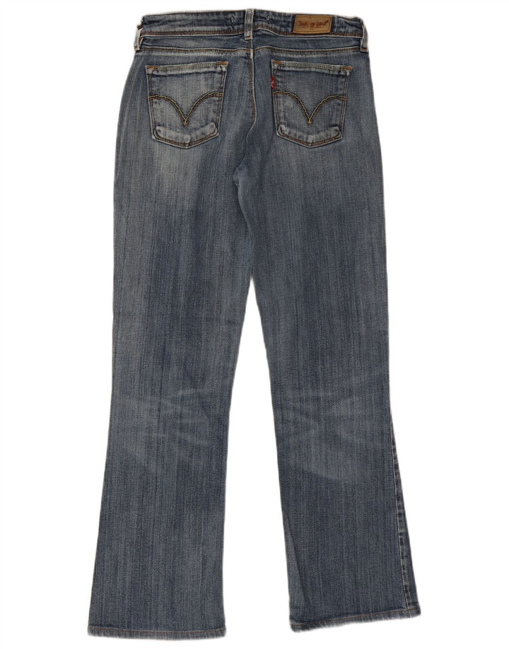 Calça jeans feminina Levi's 572 Bootcut W30 L29 azul algodão