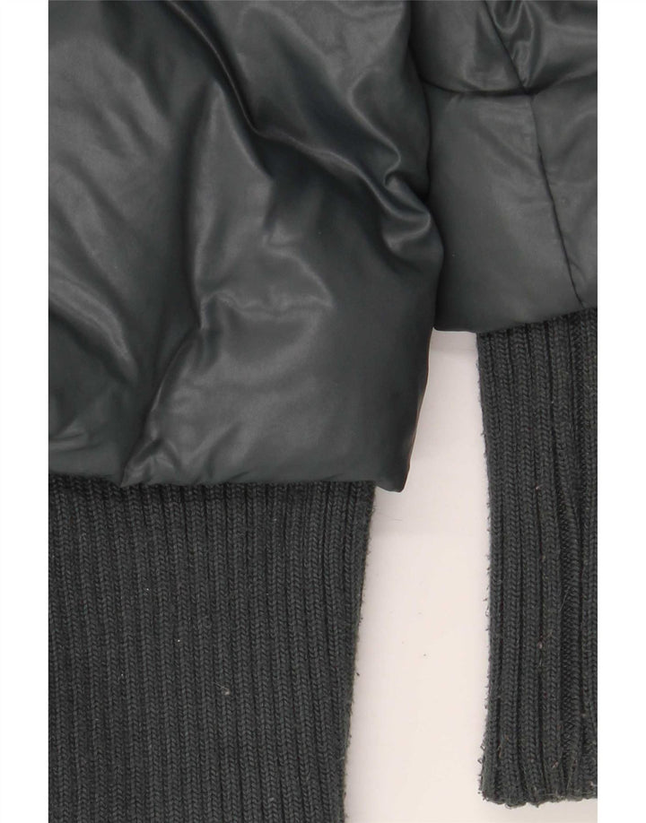 Jaqueta acolchoada feminina KHUJO Reino Unido 14 grande nylon verde