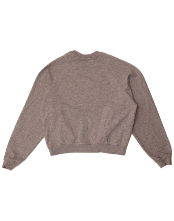 Zara moletom feminino oversized jumper UK 14 algodão cinza médio