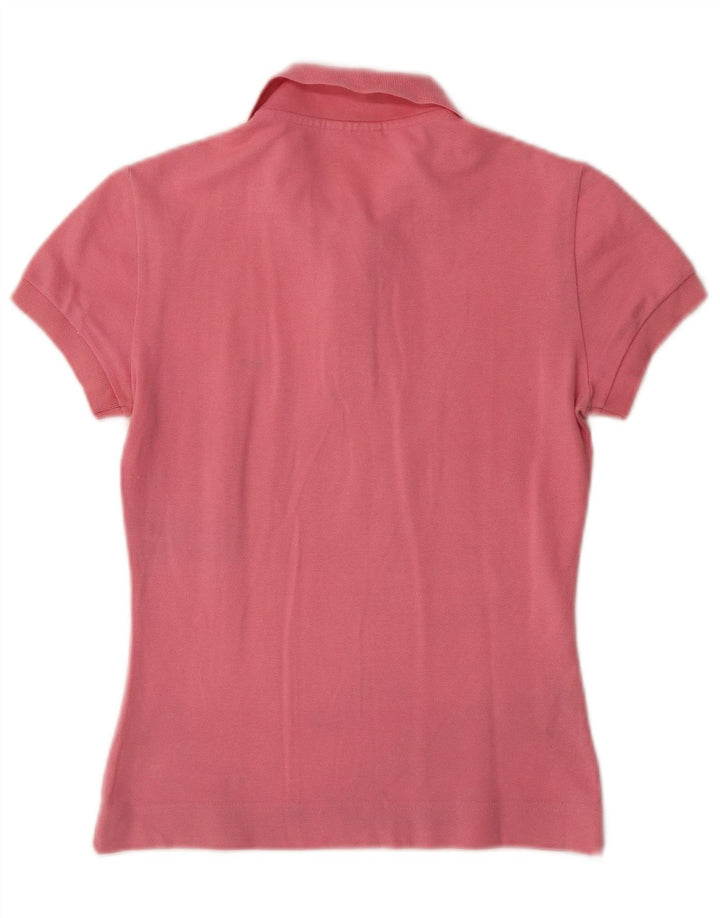 Camisa polo feminina LACOSTE tamanho 36 pequeno algodão rosa