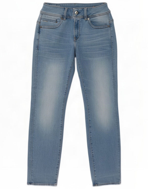 G-Star feminino Midge Saddle Jeans retos W30 L30 algodão azul