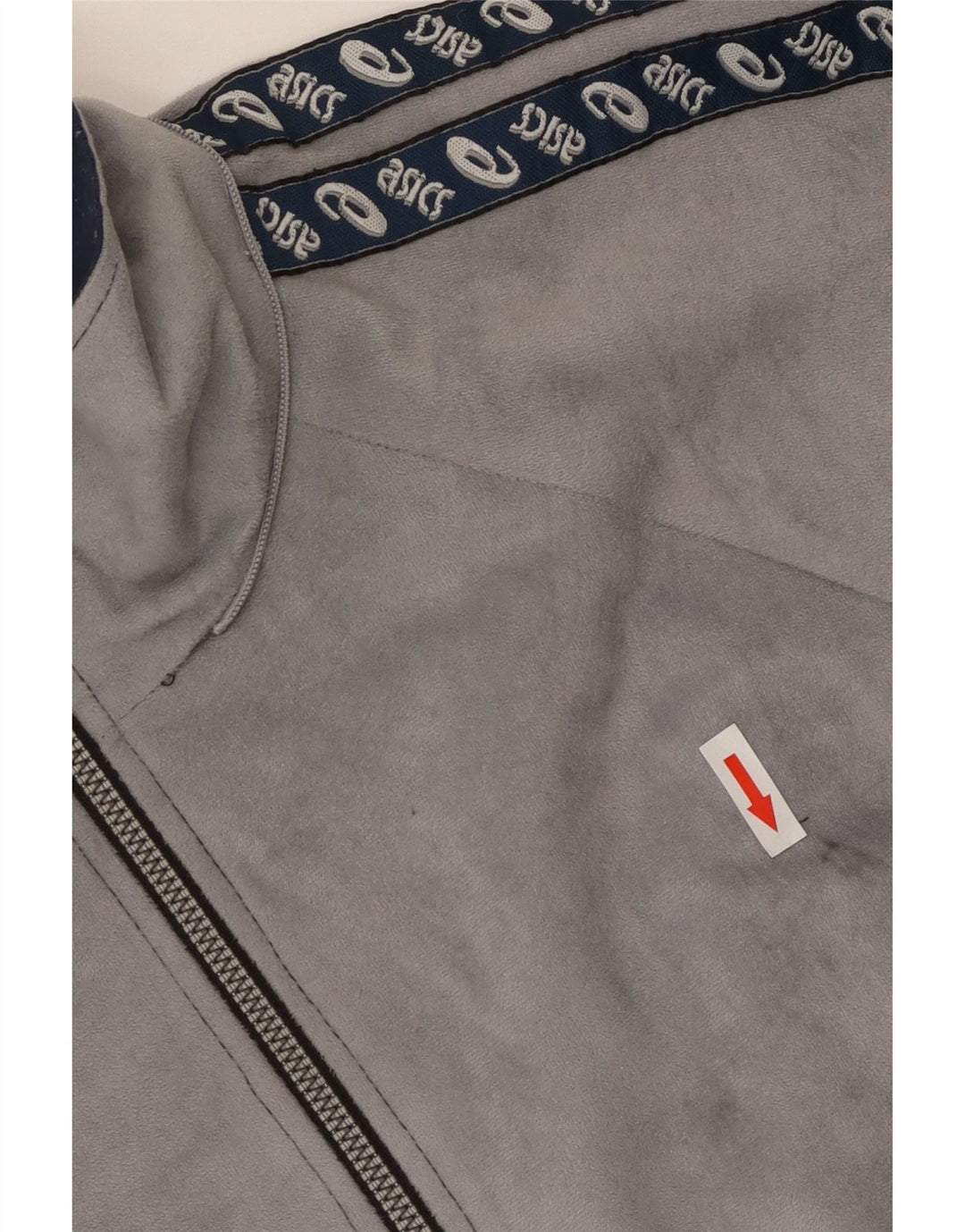 ASICS Mens Graphic Tracksuit Top Jacket IT 50 Médio Azul Marinho Colourblock