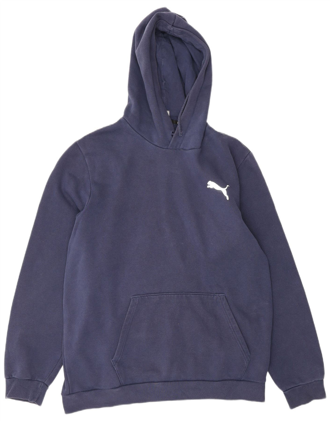 PUMA moletom com capuz masculino grande algodão azul marinho