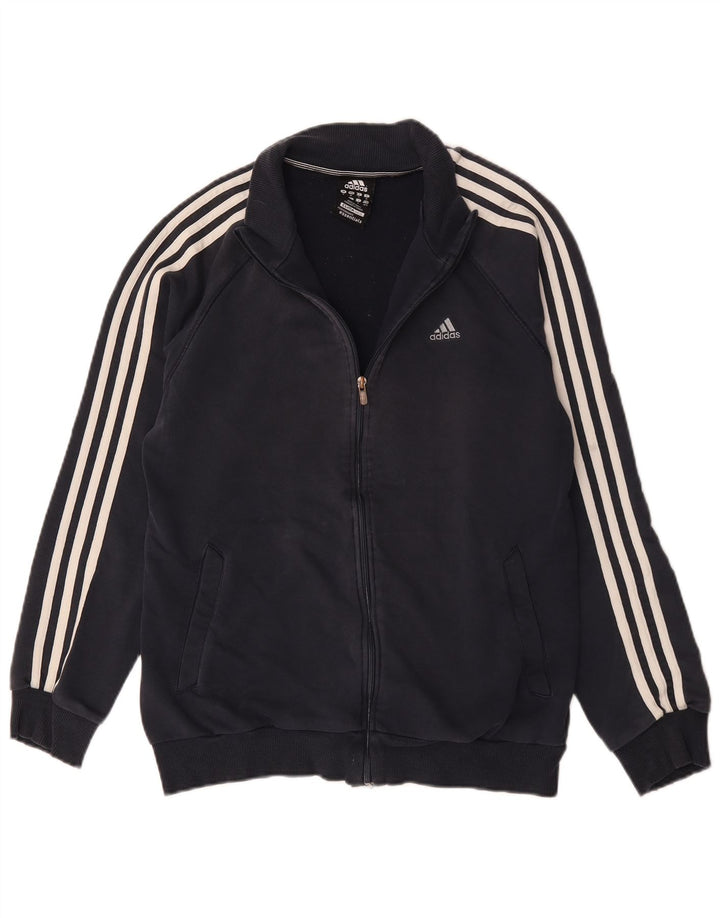 Adidas Mens Clima 365 Tracksuit Top Jacket Médio Azul Marinho Algodão