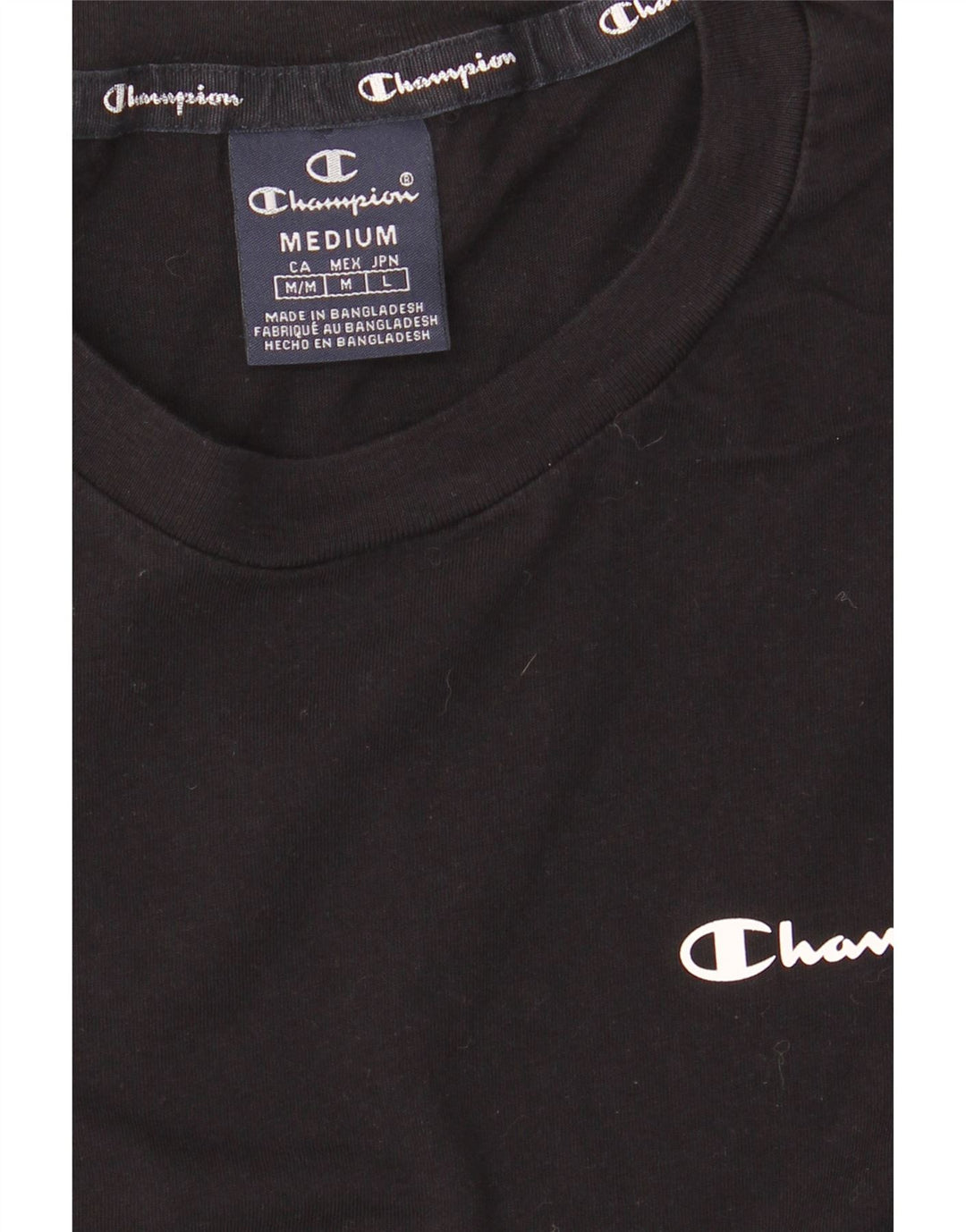 Camiseta masculina CHAMPION Top Médio Preto