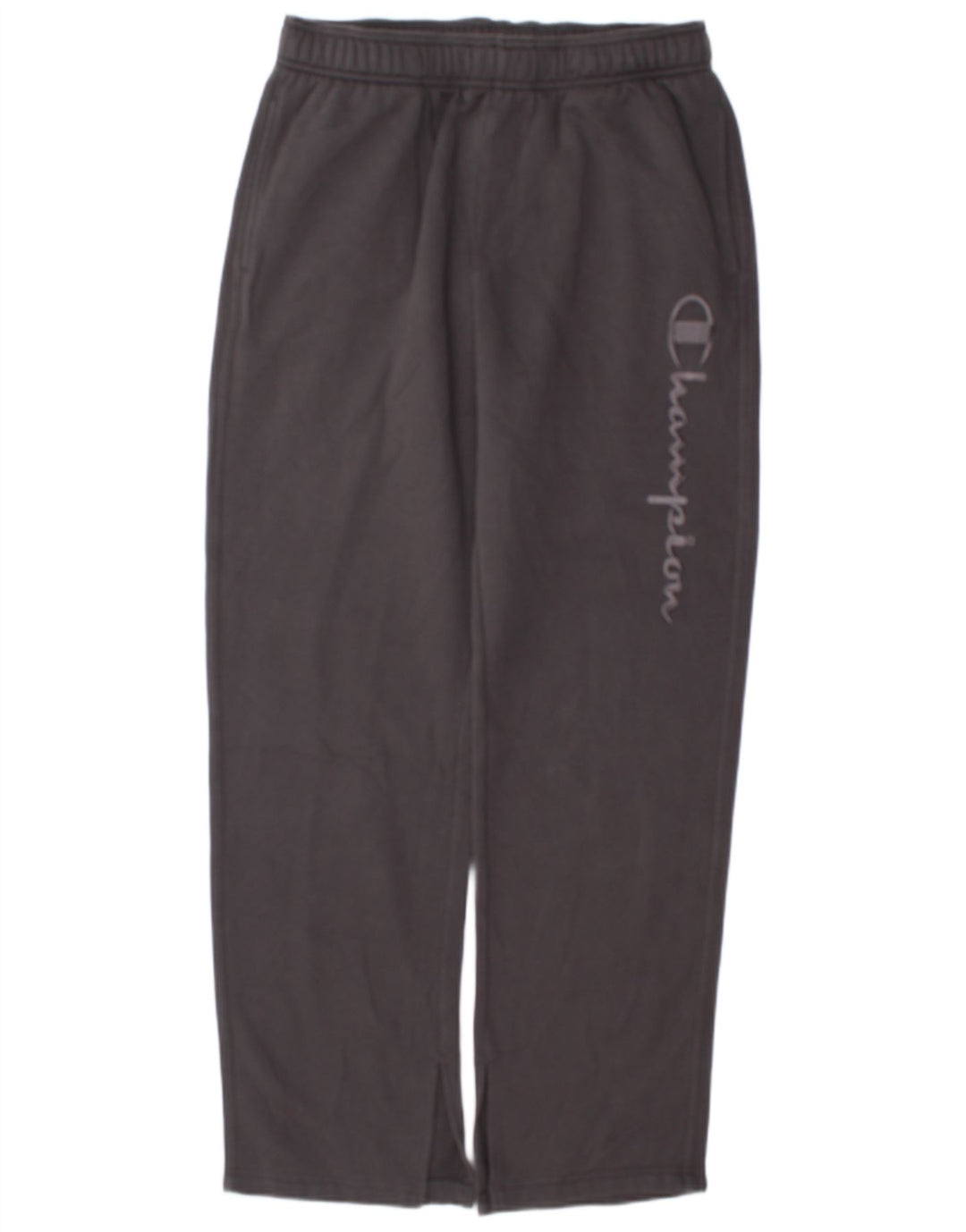 Calça feminina Champion com estampa gráfica UK 14 algodão cinza médio