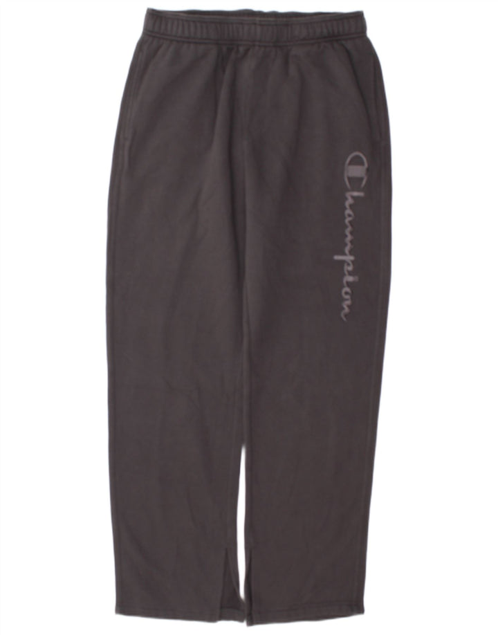 Calça feminina Champion com estampa gráfica UK 14 algodão cinza médio