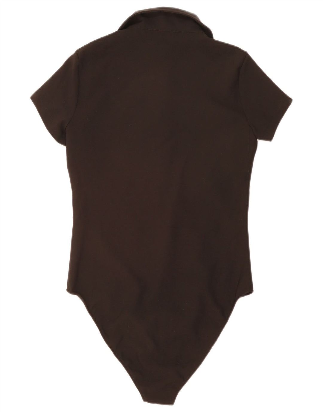 Macacão feminino Zara com gola polo UK 14 grande poliéster preto