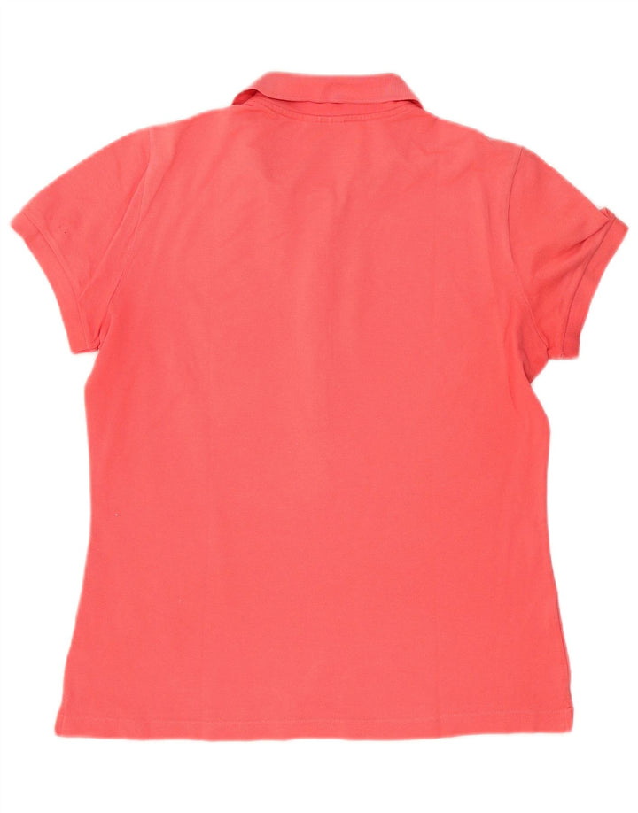 Camisa polo feminina Lacoste tamanho 46 XL algodão rosa