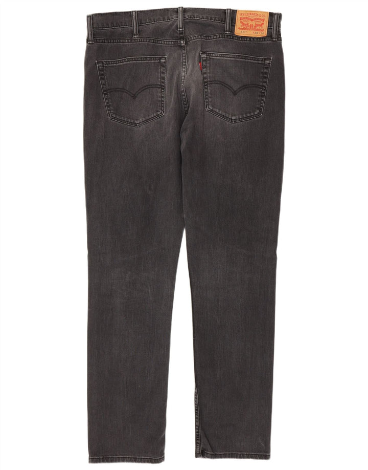 Levi's Masculino 511 Slim Jeans W38 L34 Algodão Preto