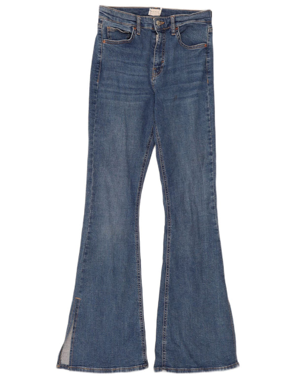 Jeans feminino Topshop largo W28 L32 algodão azul