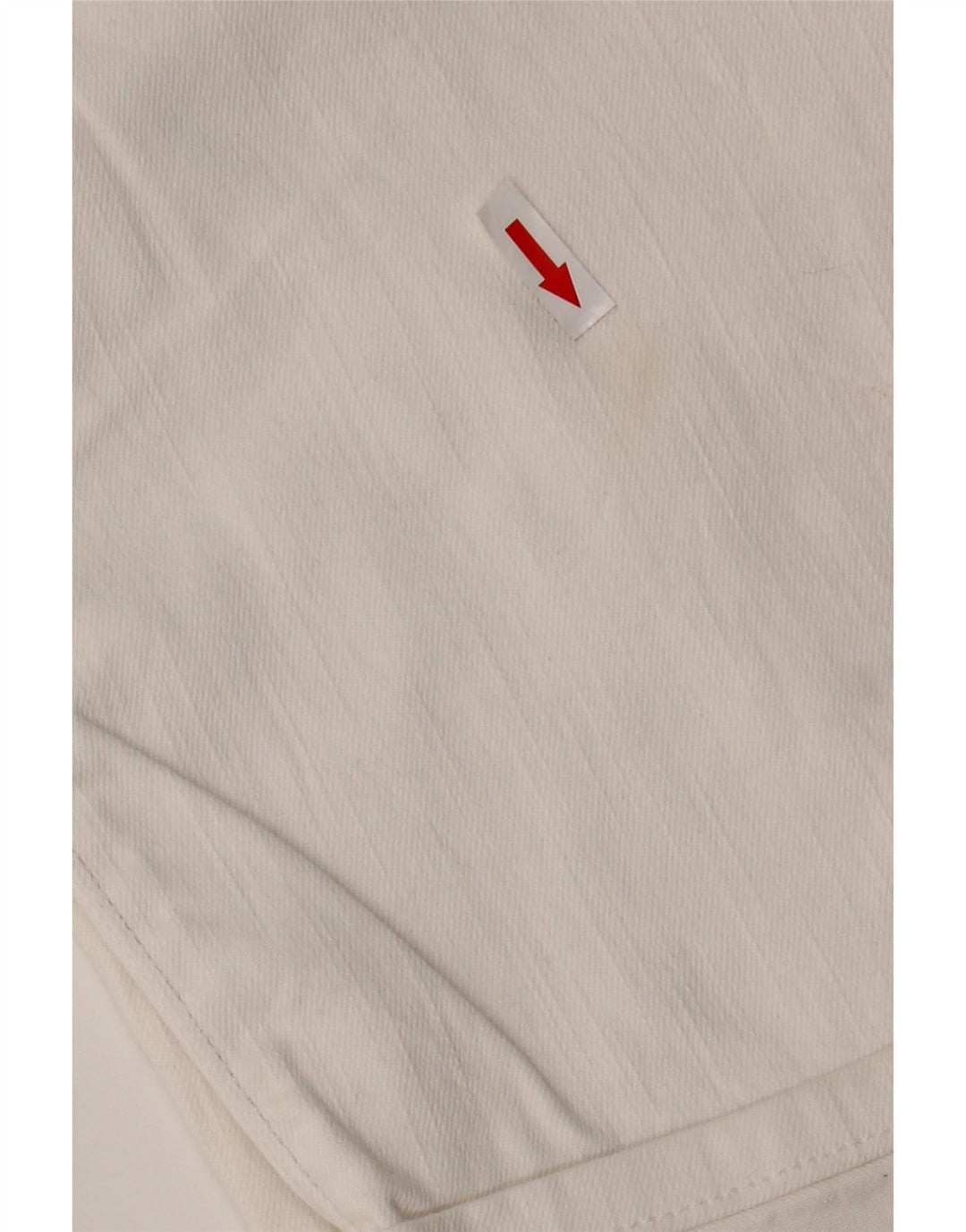 LEVI'S Feminino 515 Capri Jeans US 14 Grande W36 L20 Algodão Branco