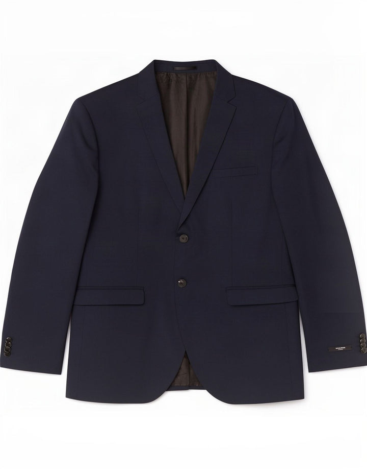 Jaqueta blazer masculina de 2 botões Jack & Jones EU 56 3XL azul marinho poliéster
