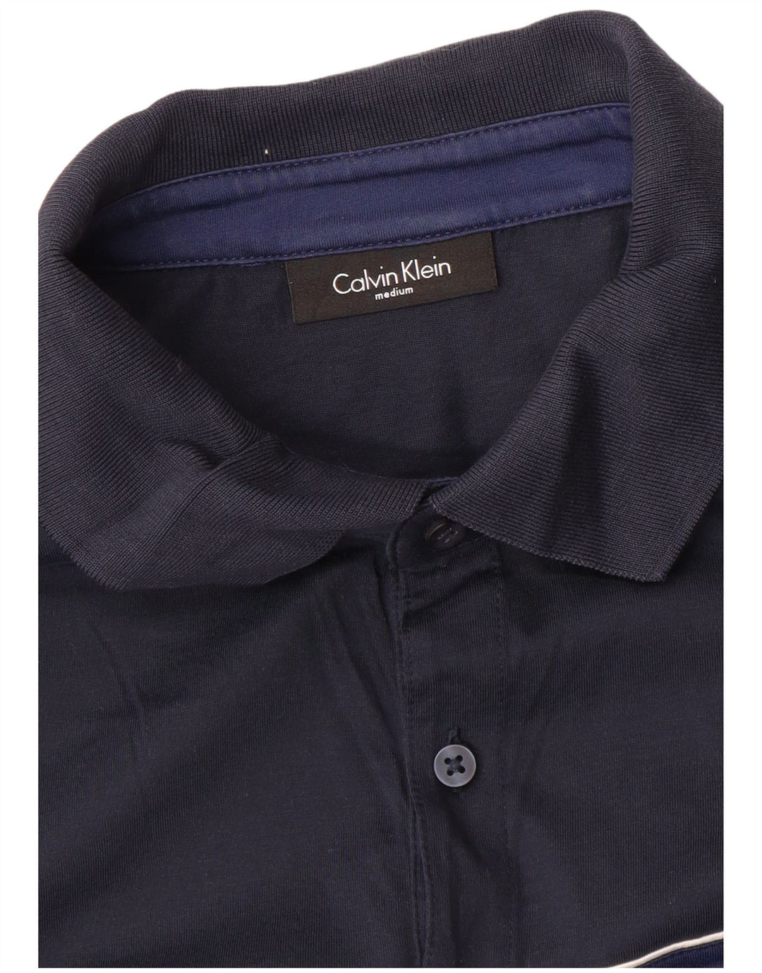 Camisa polo masculina CALVIN KLEIN médio azul marinho colorblock