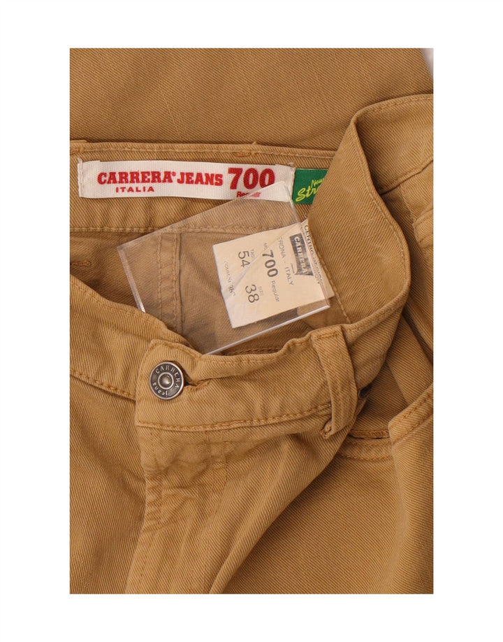 CARRERA Mens 700 Straight Casual Trousers W38 L33 Brown Cotton Vintage Carrera and Second-Hand Carrera from Messina Hembry 