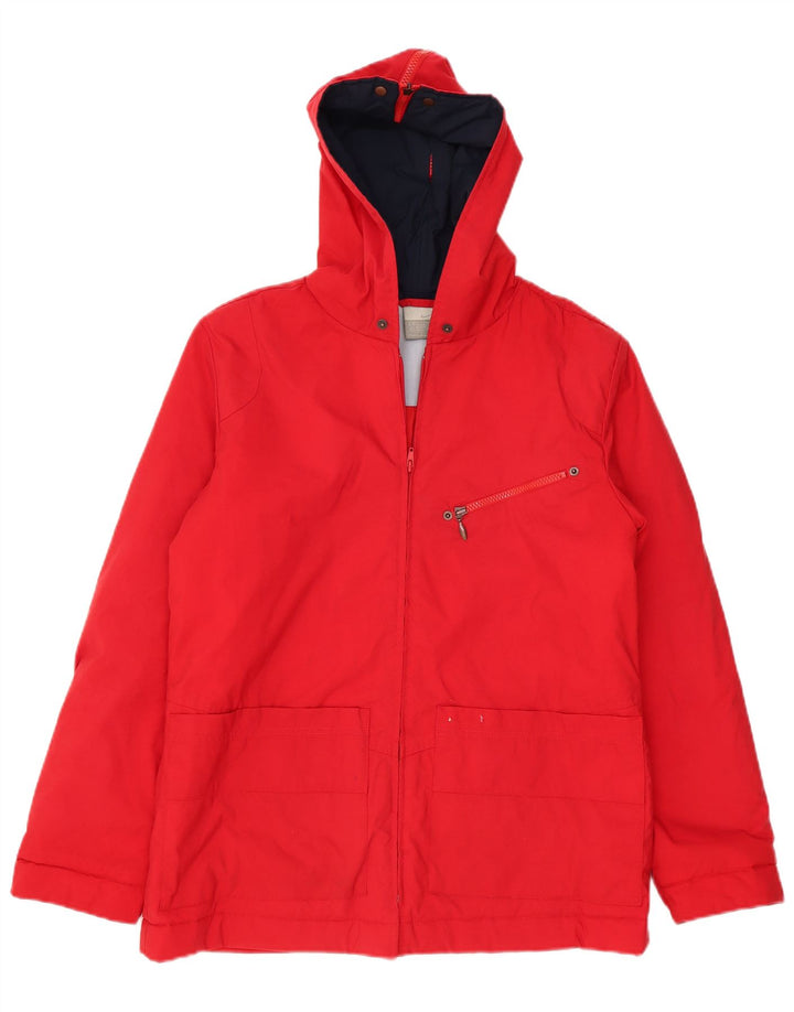 Jaqueta corta-vento feminina Nike com capuz grande tamanho UK 14/16 grande vermelha