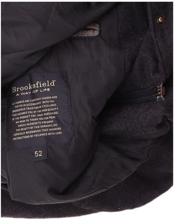 Jaqueta acolchoada masculina Brooksfield UK 42 XL azul marinho