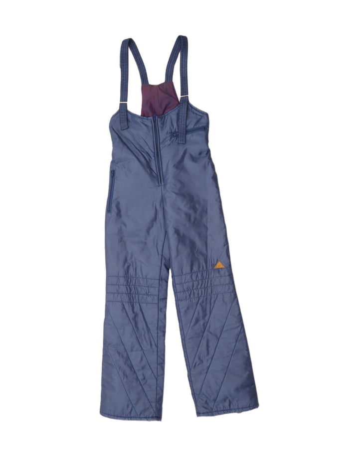 Calças de esqui masculinas vintage IT 50 grande poliamida azul