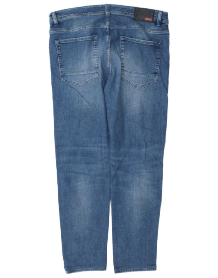 Hugo Boss Masculino Slim Jeans W36 L32 Azul Algodão