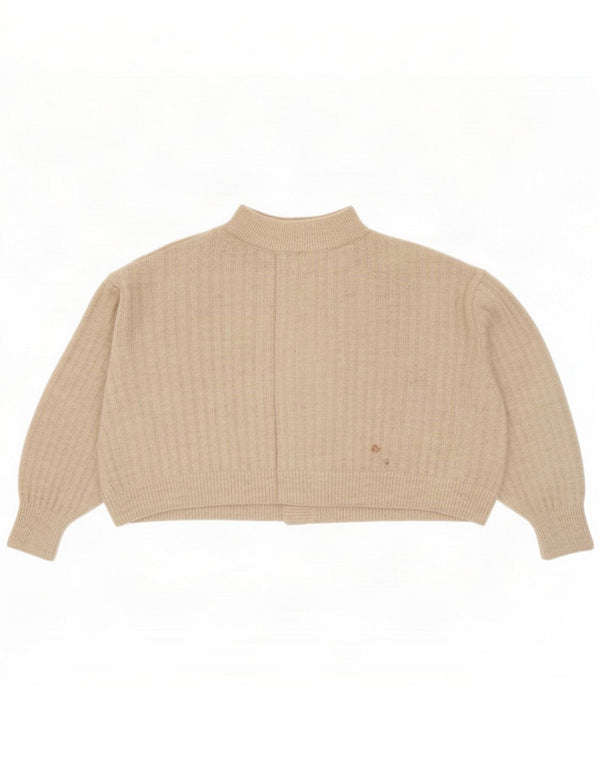 Suéter cardigã feminino superdimensionado Topshop Reino Unido 6 XS Bege