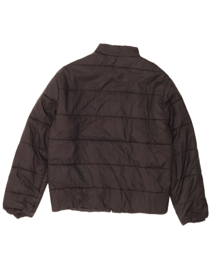 Jaqueta acolchoada masculina Zara UK 40 grande nylon preto