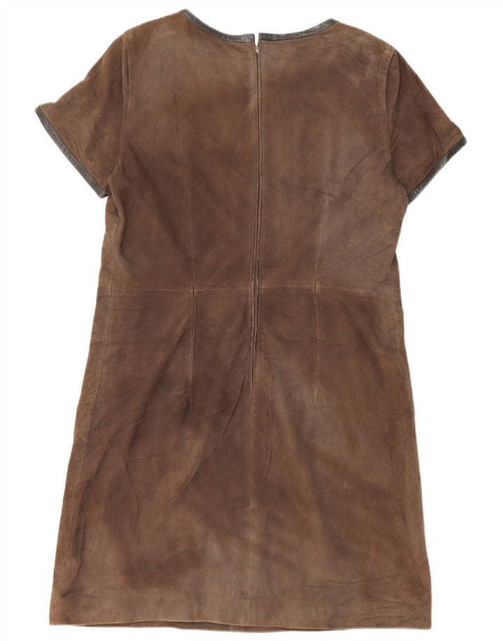 Vestido feminino vintage em camurça IT 44 marrom médio