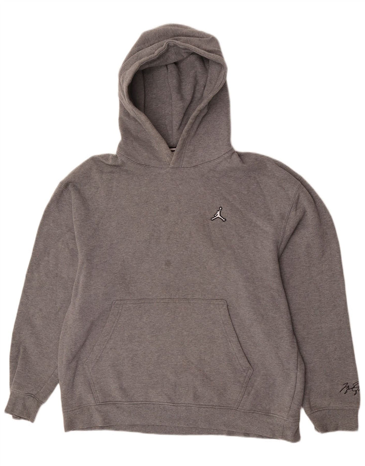Jordan Mens Hoodie Jumper XL Cinza Algodão
