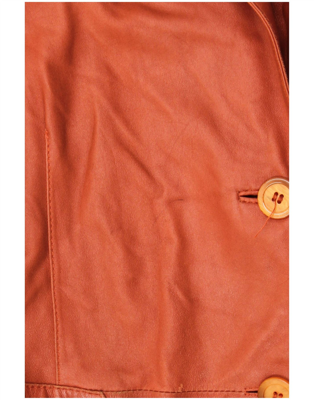 Jaqueta blazer feminina ELEGANCE PARIS com 2 botões Reino Unido 20 2XL couro marrom