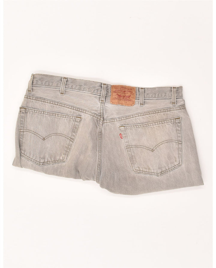 LEVI'S Mens Straight Jeans W38 L28 Grey Cotton Vintage Levi's and Second-Hand Levi's from Messina Hembry 