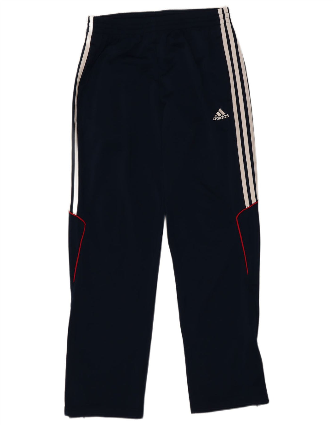 Calça de treino masculina Adidas UK 36/38 pequena azul marinho poliéster