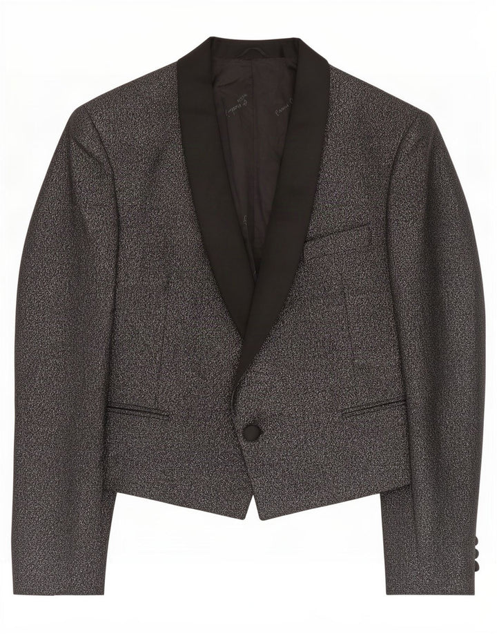Jaqueta blazer masculina Pierre Cardin com 1 botão IT 50 XL lã preta
