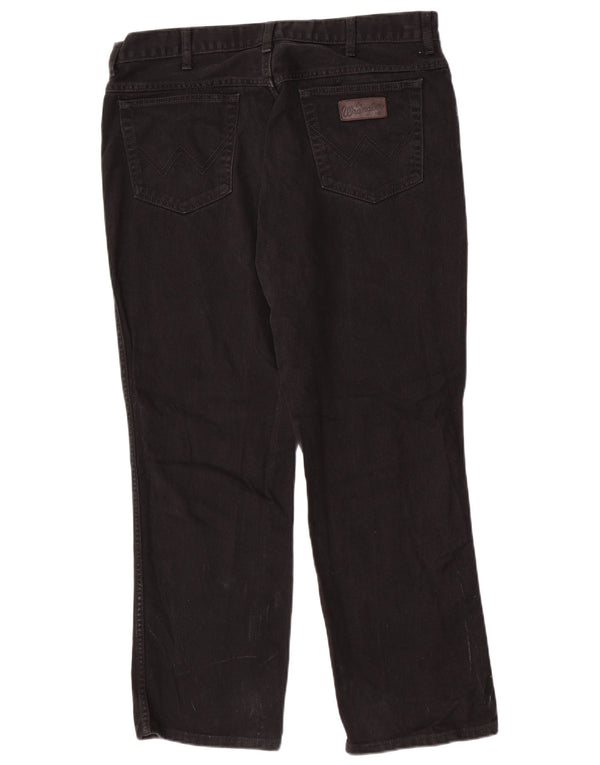 Wrangler Masculino Texas Straight Jeans W40 L30 Algodão Preto