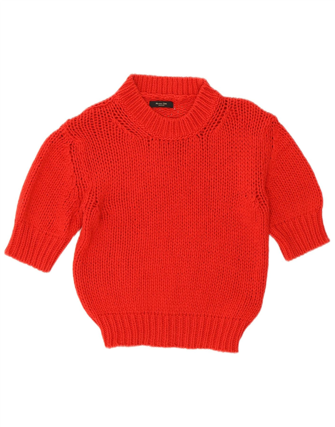 Suéter feminino MASSIMO DUTTI com gola tartaruga e gola redonda UK 6 XS vermelho